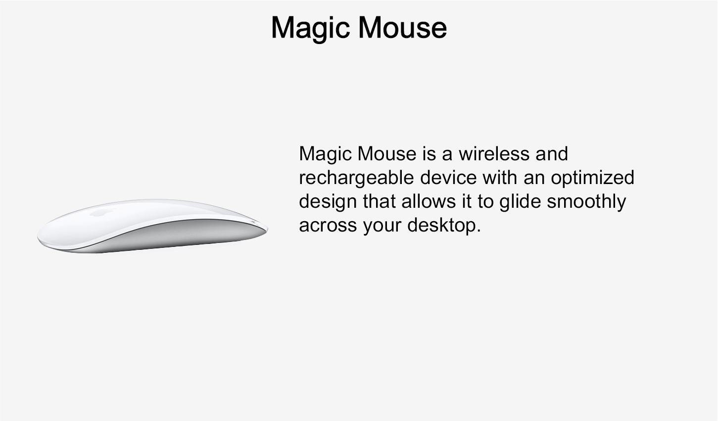 Magic Mouse Multi-Touch Surface - White