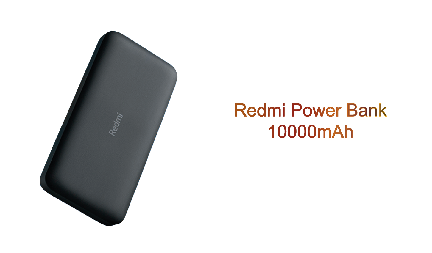 Xiaomi Redmi Power Bank, 10000 mAh, Black