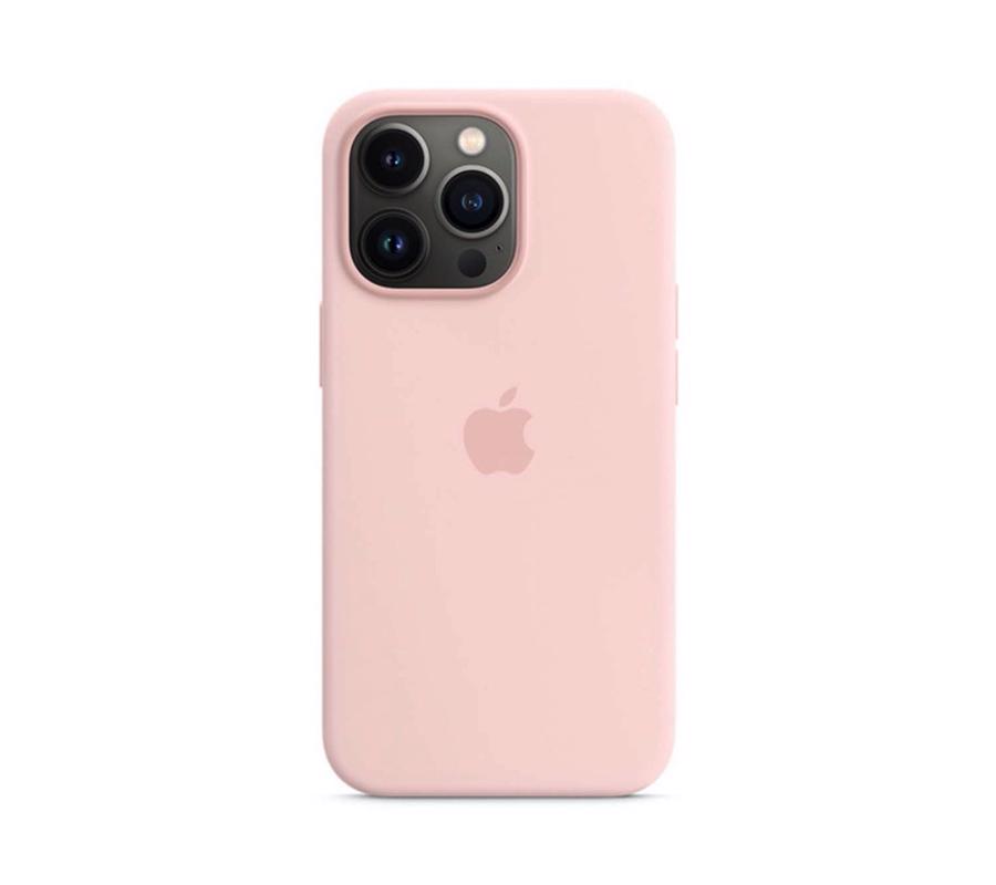 iPhone 13 Pro Silicone Case with MagSafe Chalk Pink