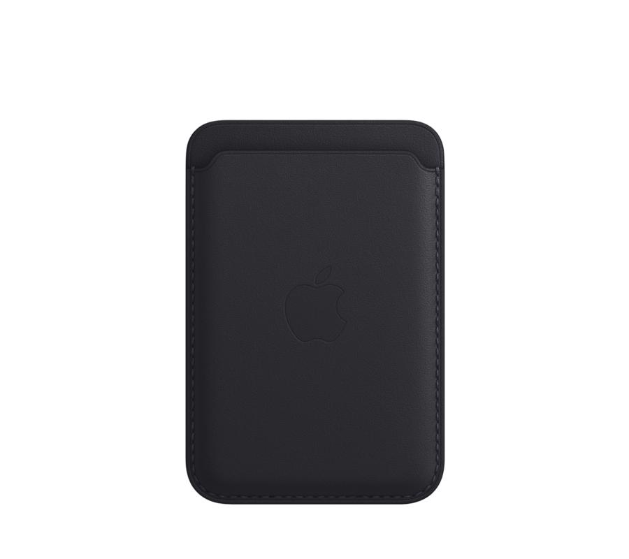 iPhone Leather Wallet with MagSafe Midnight