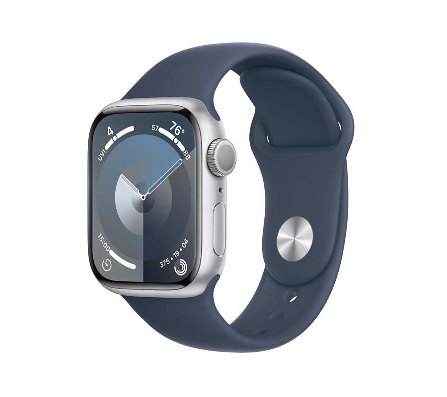 Apple Watch Series 9 GPS 45mm Silver Aluminium Case with Storm